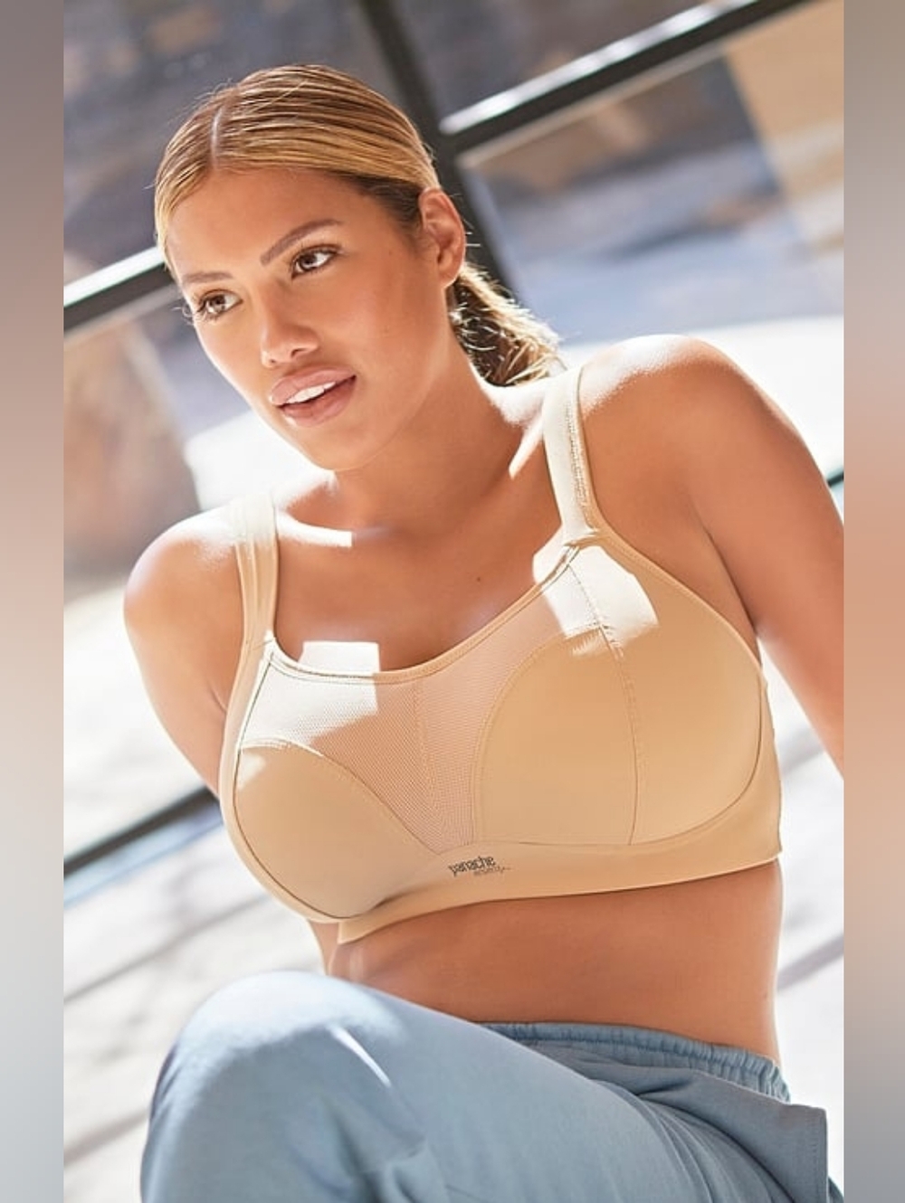 Sz 36G Latte Panache Non Wired Sports Bra